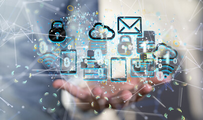 Ui of Cloud Computing Technology Internet Storage Network Concept