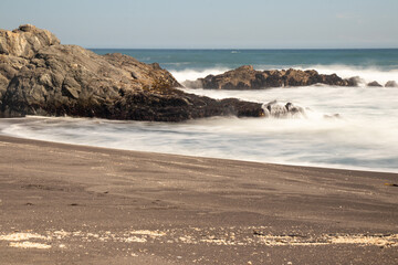 Beach in the region of Maule, Chile