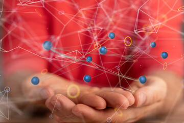 conference Digital Network and data concept 3d