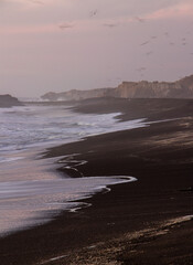 Beach in the region of Maule, Chile