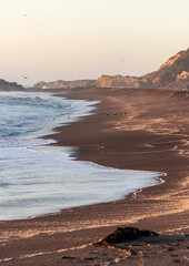 Fototapeta na wymiar Beach in the region of Maule, Chile