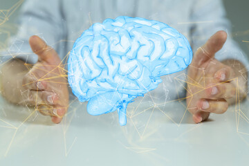 medical on hospital background, medical technology network concept
