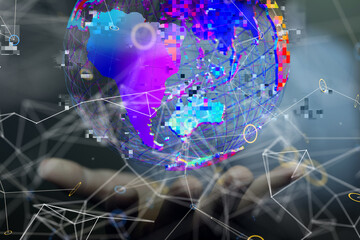 conference Digital Network and data concept 3d