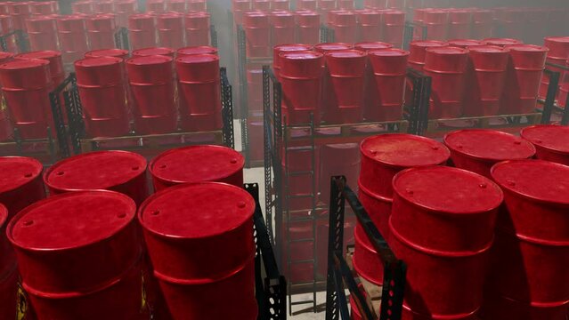 Oil Storage Tank is motion footage for documentary films and cinematic in stock market scene. Also good background for scene and titles, logos.