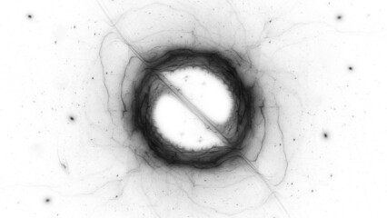 Accretion disk with dark matter and energy black and white