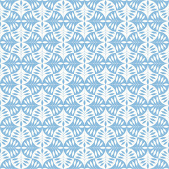 Cottagecore botanical seamless pattern. Vintage floral vector background with branches and symmetric leaves. Mosaic grid, simple retro print for fabric, home textile and goods