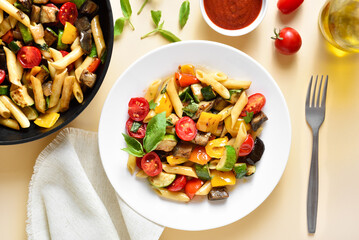 Ratatouille pasta salad