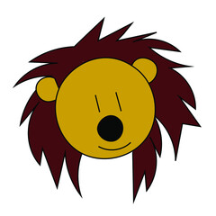 lion cartoon in vector isolated