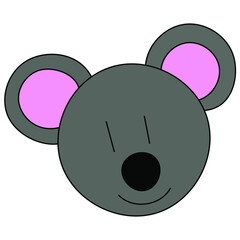 koala bear vector isolated on background