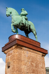 Bismarck-Denkmal at St. Petri Dom (Bismarck equestrian statue) Bremen Germany
