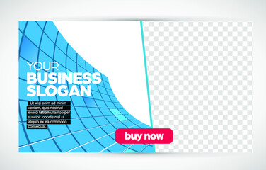 Modern colorful frame. Creative social media layout for your business, vector.