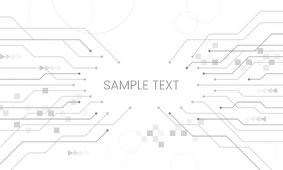 Circuit board technology presentation on white background