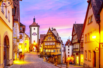 Fototapeta na wymiar Rothenburg ob der Tauber, Bavaria, Germany 