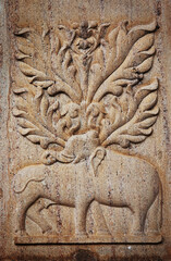 Carving on Sri Lanka