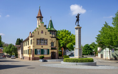 Fototapeta na wymiar altes Rathaus in Heitersheim Breisgau 