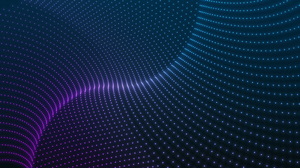 Abstract digital texture pattern dots background with glowing neon