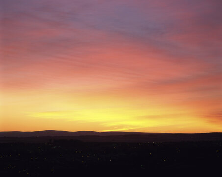 Landscape during sunset