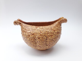 Mid-century modern pottery - orange bowl