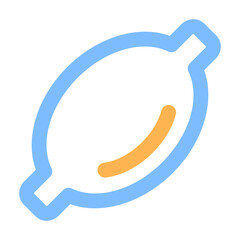 lemon colored line icon