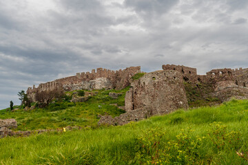 Fototapeta na wymiar Mitilini Castle view in Lesvos Island