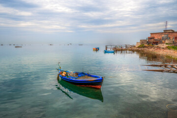 The Old Harbour of Mytilini in Lesvos Island 