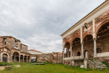 Yeni Mosque view in Mytilene. Mytilene is the biggest city in Lesvos Island.