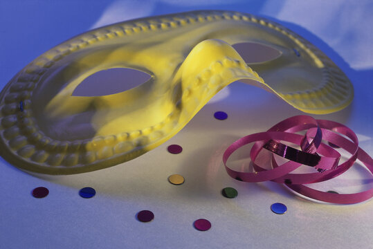Close-up of a masquerade mask