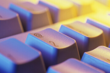 Close-up of a computer keyboard