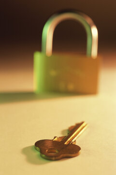 Close-up of a padlock