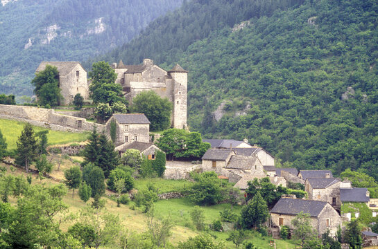 High angle view of a village, Provence, France