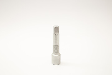 Construction tools on white background