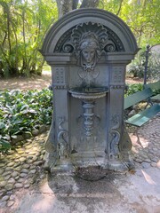 old stone fountain