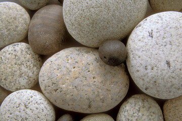 Close-up of heap of pebbles