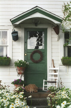 Facade of a building, Port Hadlock, Washington State, USA