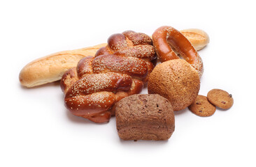 Assortment of baked bread.