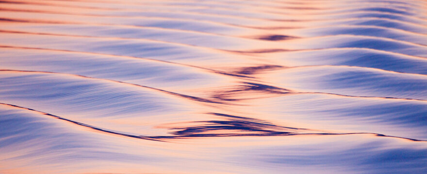Pattern of waves in the sea, Icy Strait, Alexander Archipelago, Alaska, USA