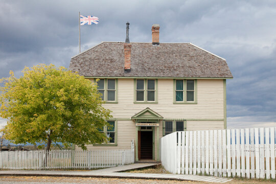 Facade of a building, Fort Steele, British Columbia, Canada