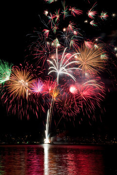 USA, Washington State, Poulsbo, Fourth of July Fireworks