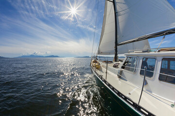 SV Nawalak yacht from Orcas Island, Washington State, USA to British Columbia, Canada