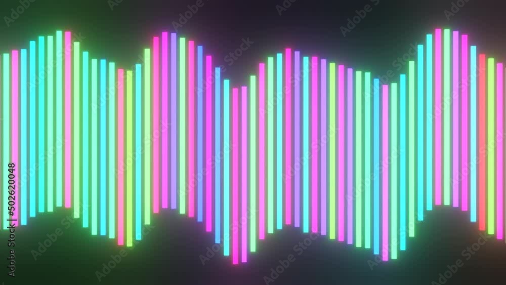 Aufkleber black background.design.bright multicolored lines in abstraction sparkle and seem to dance changing 