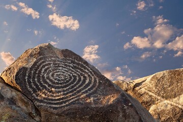 USA, Arizona, Tucson, Saguaro National Park, Hohokam Petroglyph