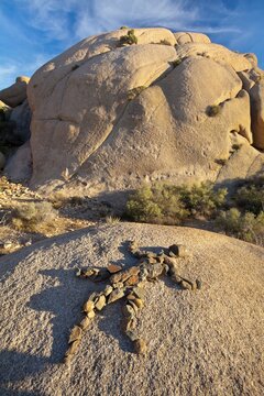 USA, California, Joshua Tree National Park, Rock Art