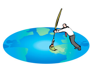 Paintman 2, Linda Braucht (b.20th Century/American), Computer Graphics