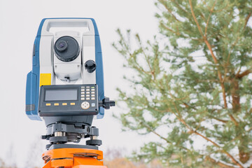 electronic total station, a tool for performing geodetic, construction and cadastral works on the...