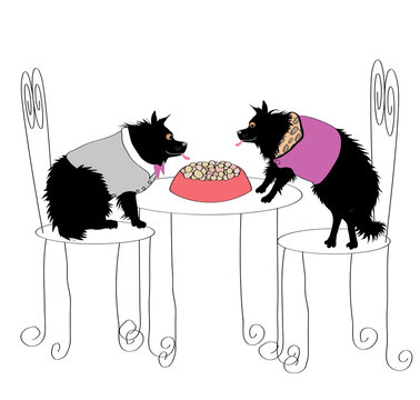 Doggie Diner, Linda Braucht, (20th Century/American), Computer Graphics