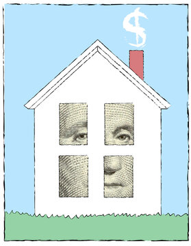 George's Home, Linda Braucht (b.20th C./American), Computer graphics