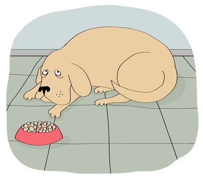 Doggie Won't Eat, Linda Braucht (b.20th C./American), Computer graphics