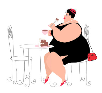 Social Lady of Size 1, Linda Braucht (b.20th Century/American), Computer Graphics