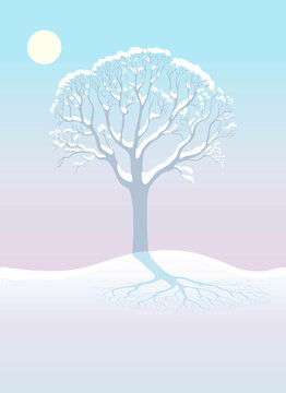 Winter Tree, Illustration
