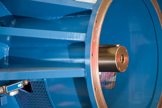 Close up of machinery part with shaft